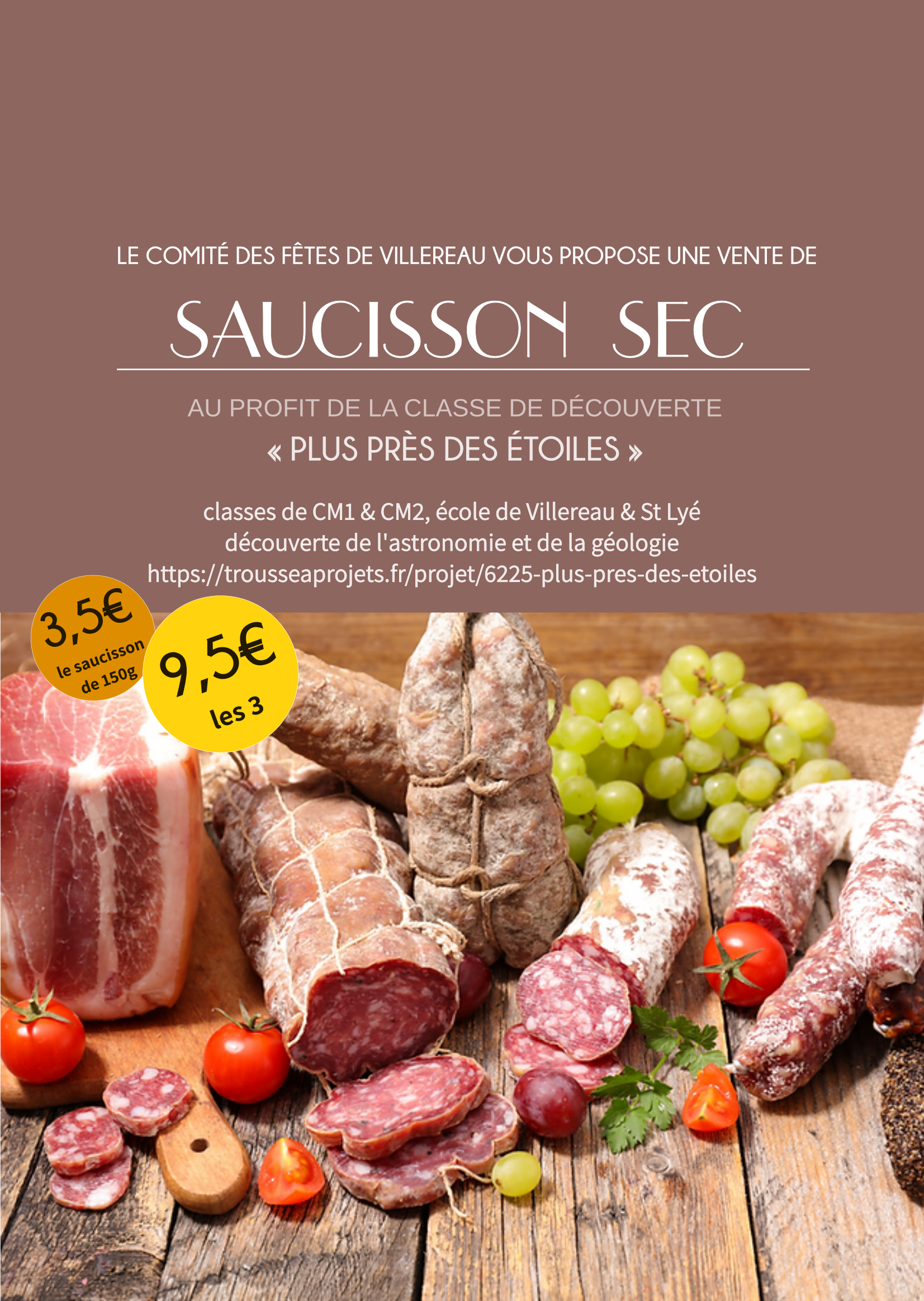 Illustration pourVente de saucisson sec